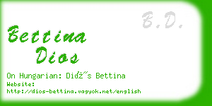 bettina dios business card